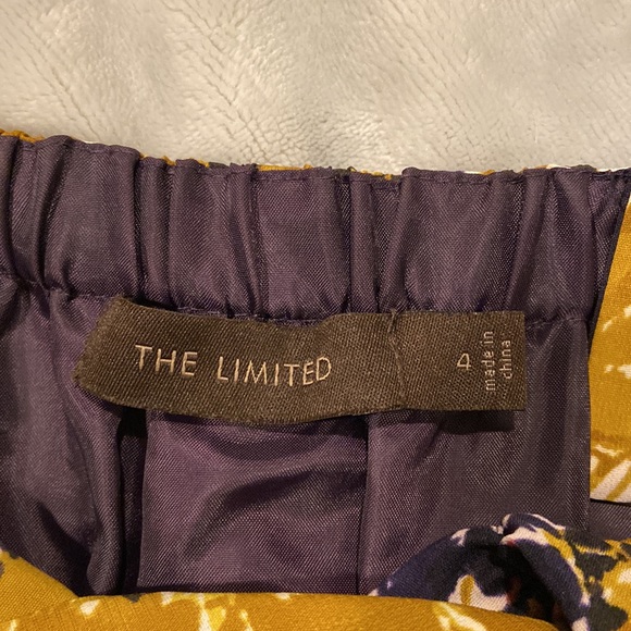 Purple Abstract Floral Halter-Front Dress - Size 4. The Limited - Picture 8 of 8